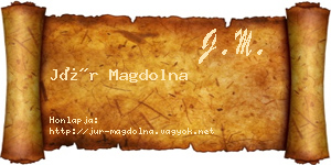 Jür Magdolna névjegykártya